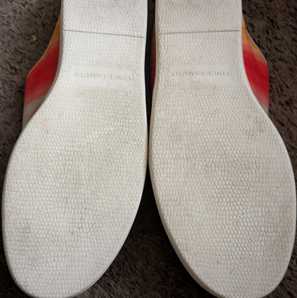 Vince Camuto Washable Canvas Mule- Celiste Sunset Stripe Size 7 - Picture 5 of 5